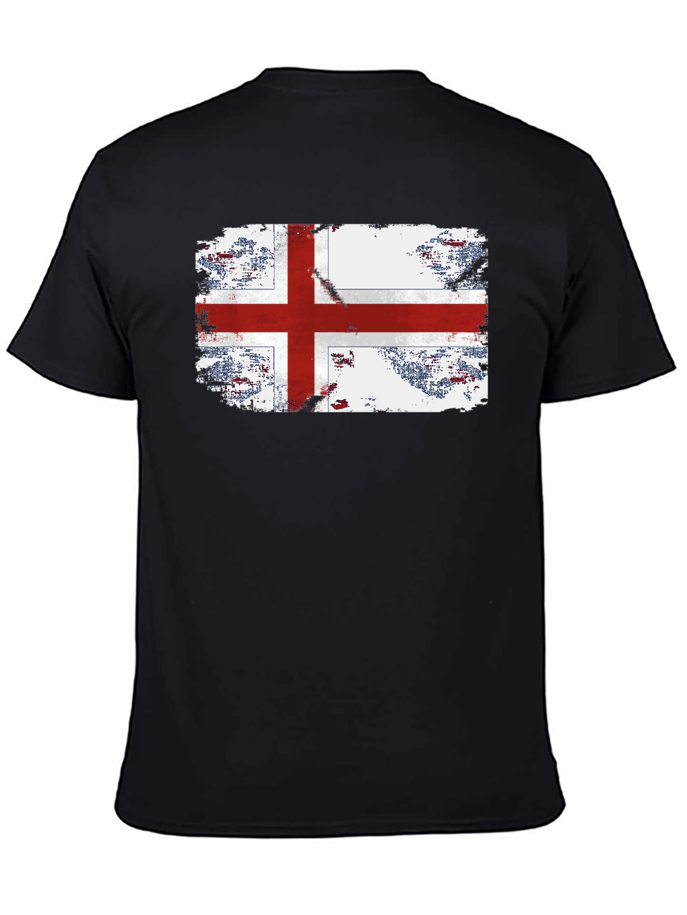 England Flag Grunge Graphic T-Shirt