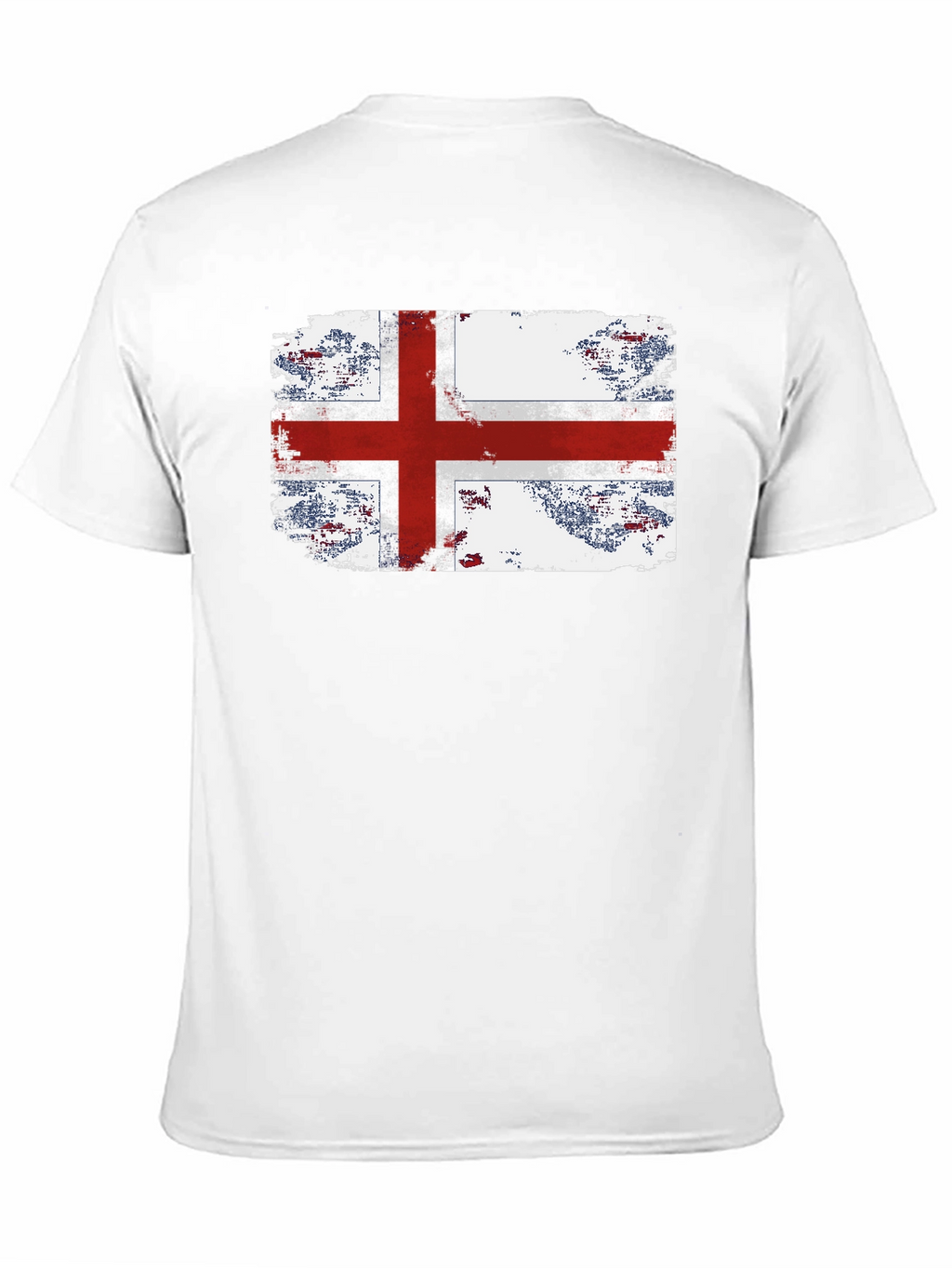 England Flag Grunge Graphic T-Shirt
