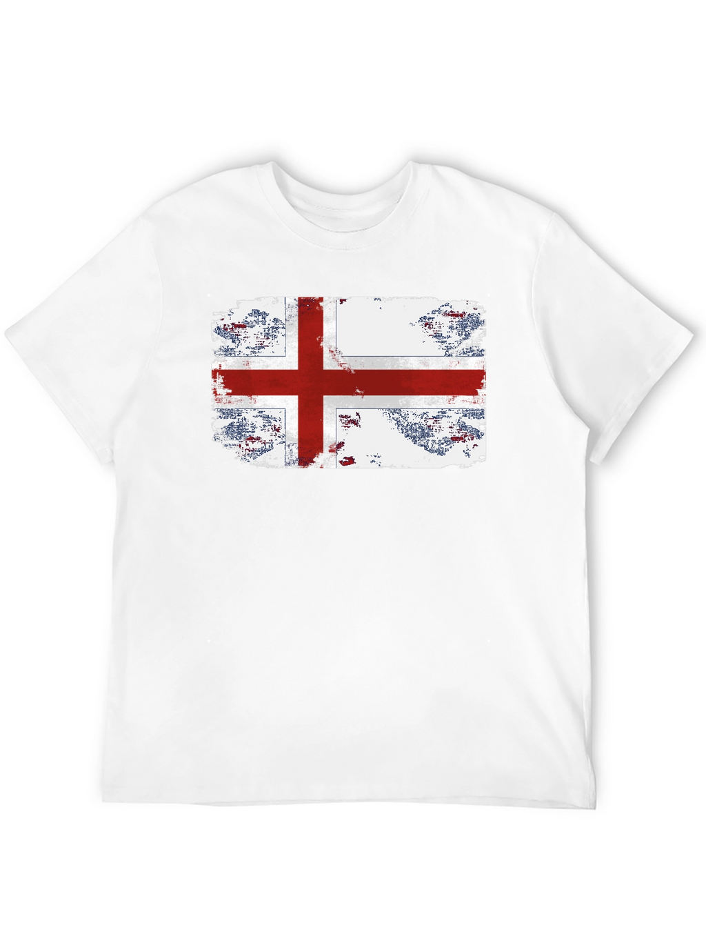England Flag Grunge Graphic T-Shirt