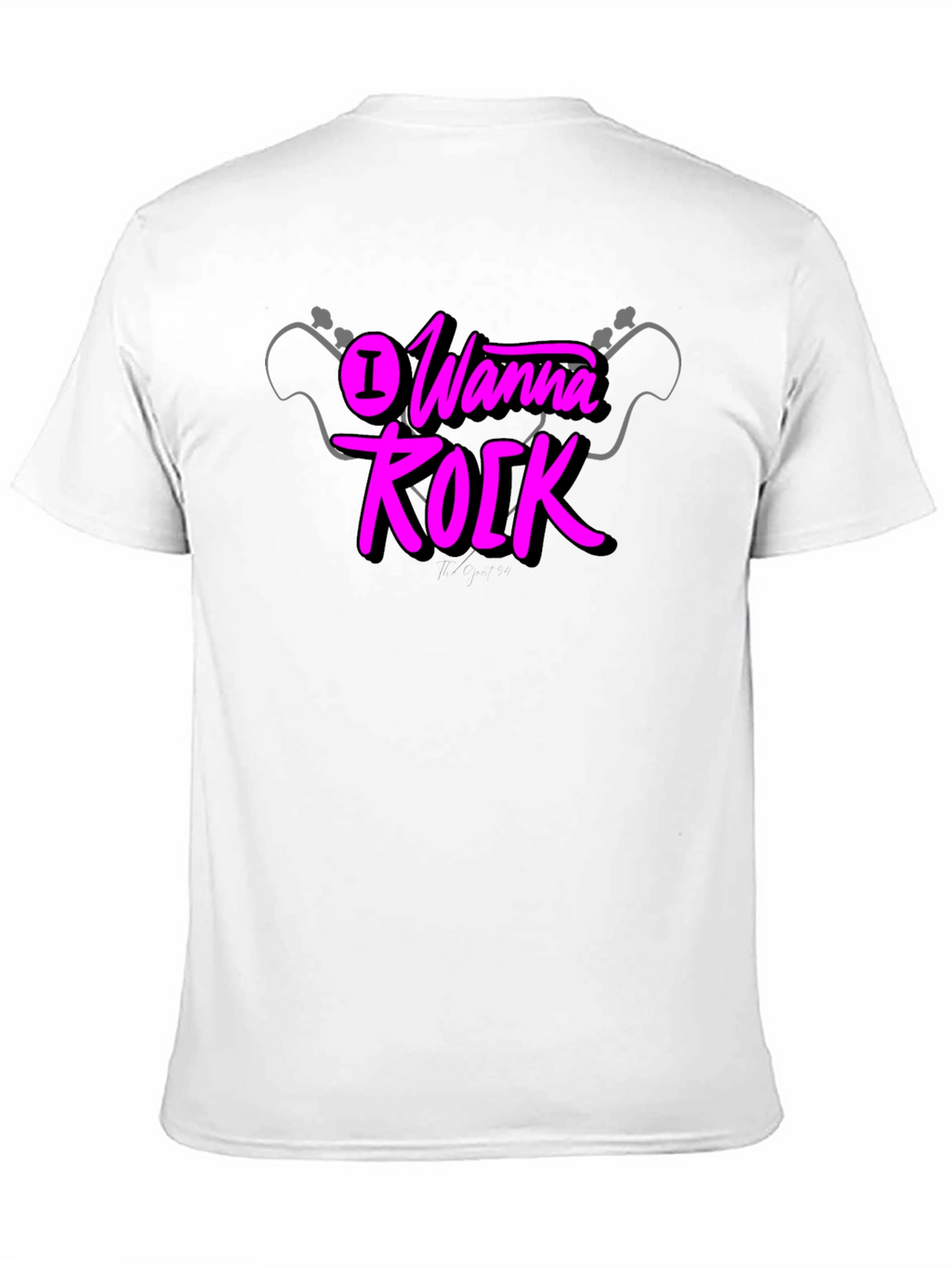 I Wanna Rock Graphic Black T-Shirt