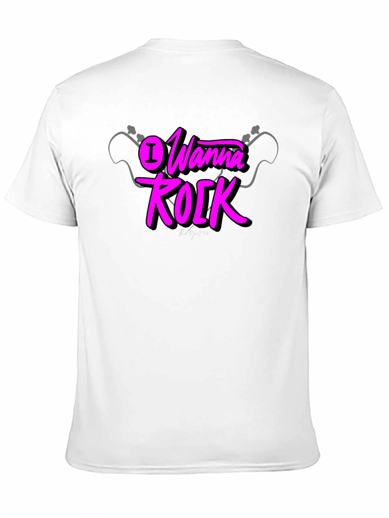 I Wanna Rock Graphic Black T-Shirt