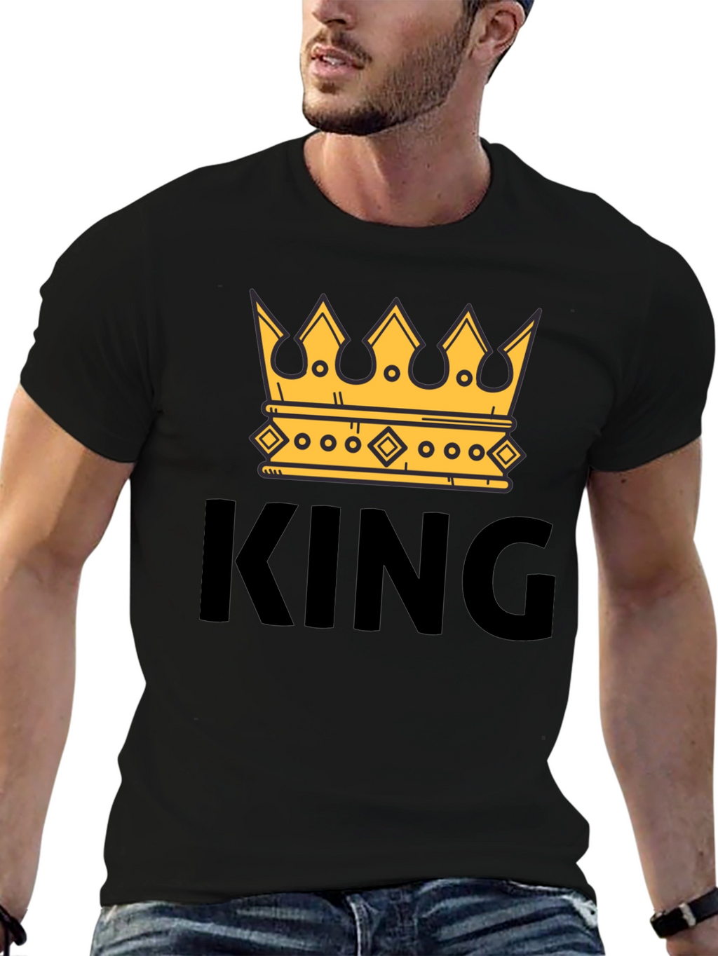 King Crown Graphic T-Shirt - Trendy Mens Tee