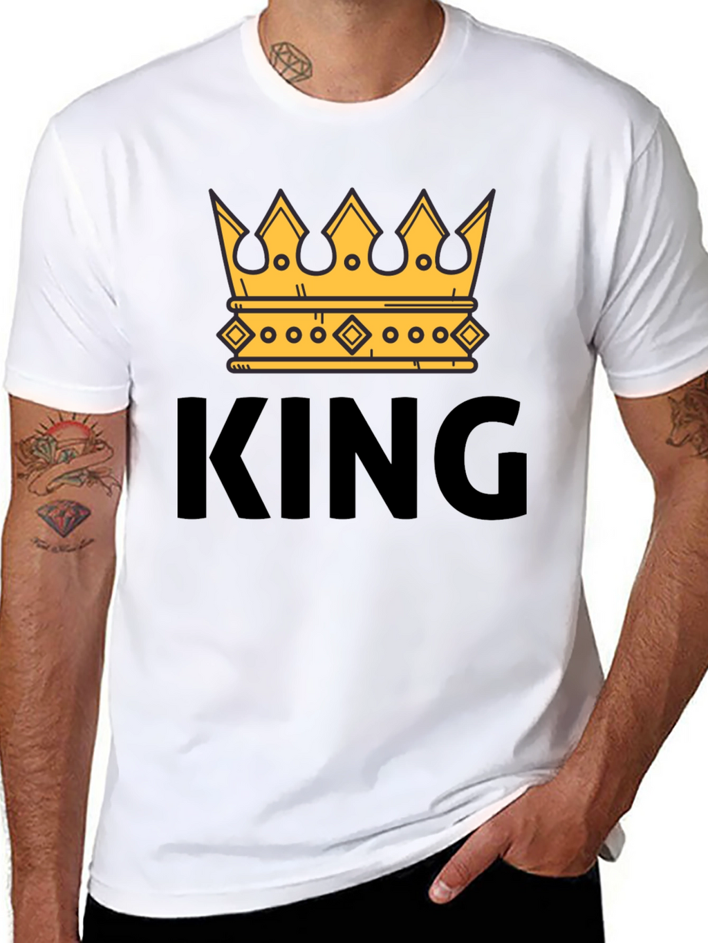 King Crown Graphic T-Shirt - Trendy Mens Tee