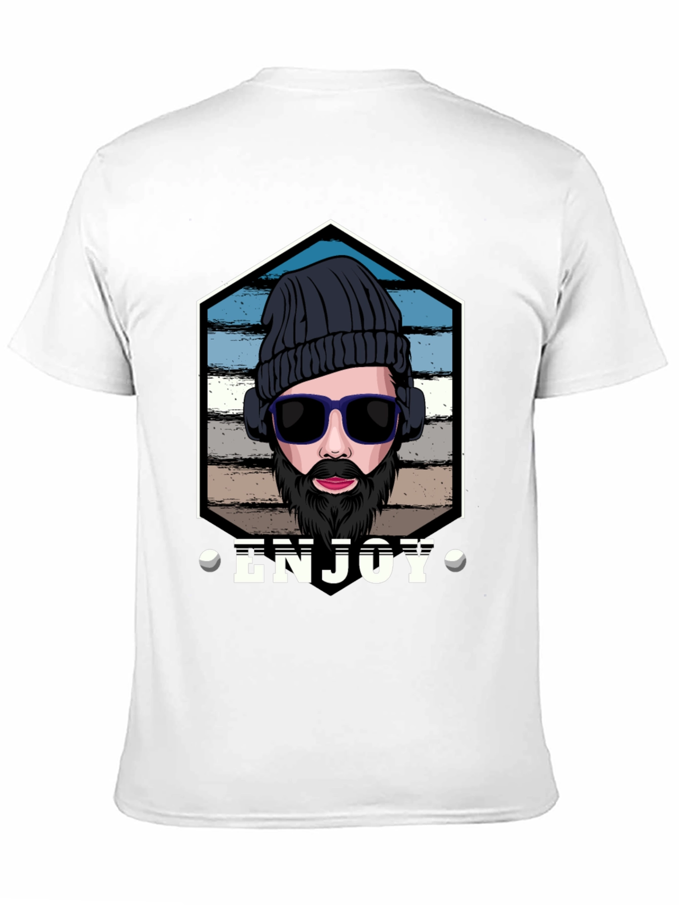 Enjoy Graphic Tee: Hipster Style