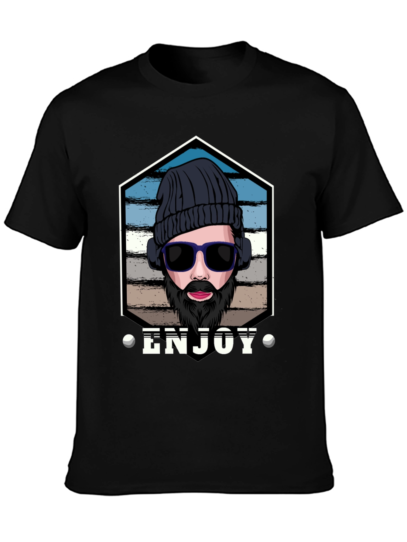 Enjoy Graphic Tee: Hipster Style