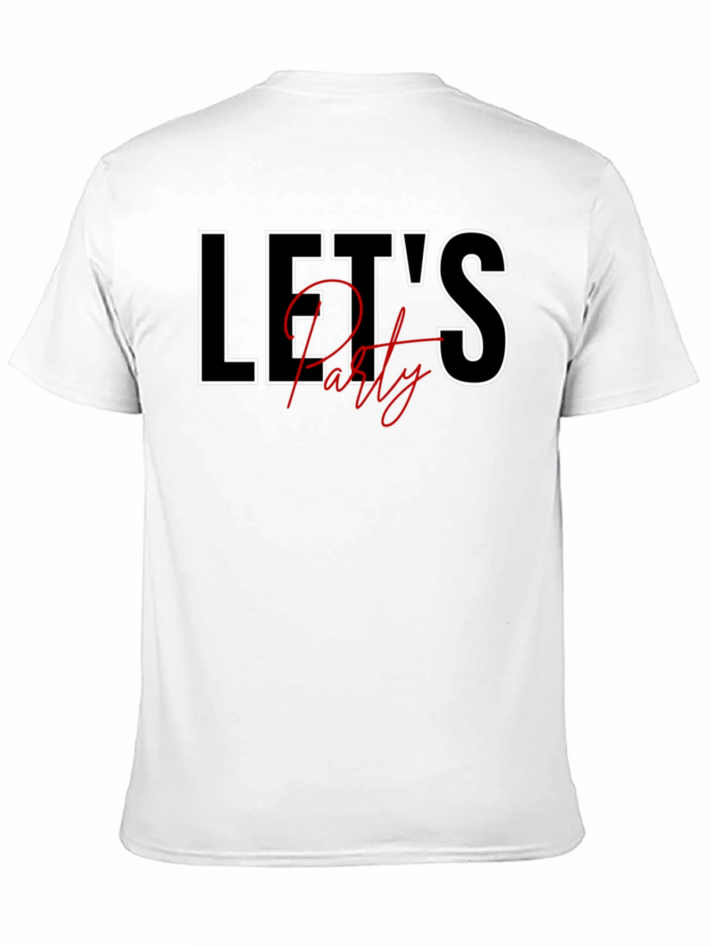 Lets Party Black Graphic Tee