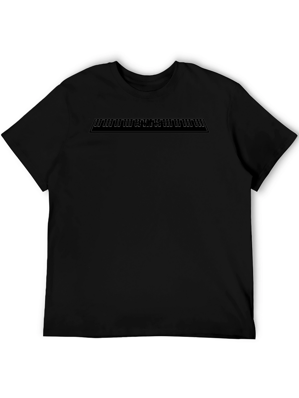 Minimalist Geometric Graphic Black T-Shirt