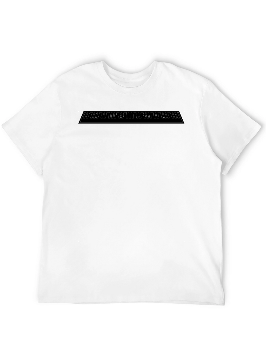 Minimalist Geometric Graphic Black T-Shirt