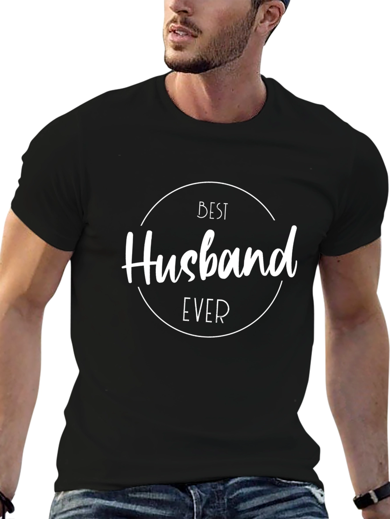Best Husband Ever Graphic Tee - Black Cotton T-Shirt