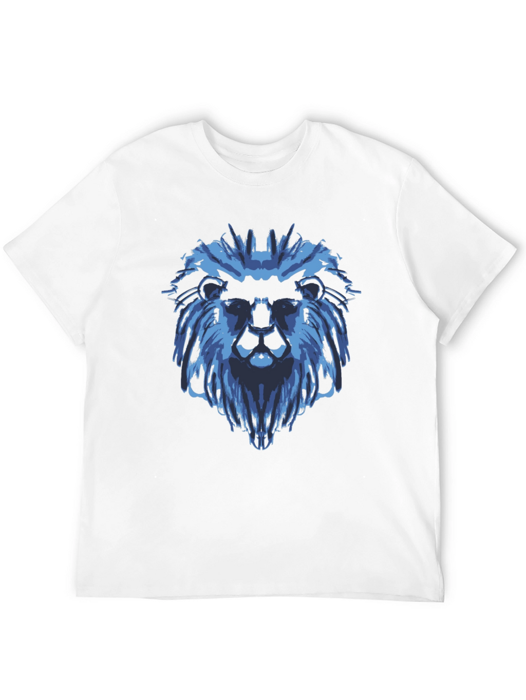Blue Lion Graphic Black T-Shirt