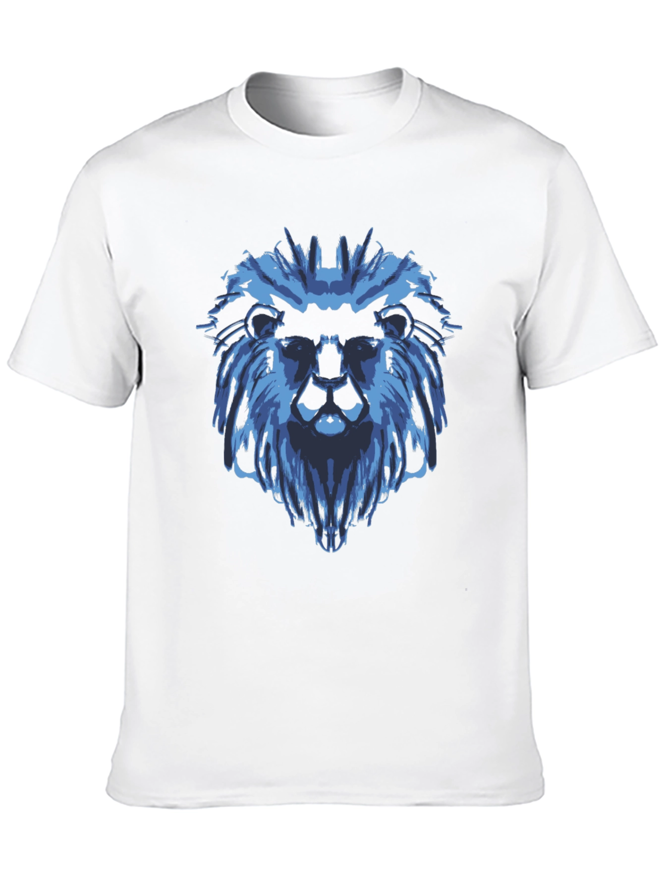 Blue Lion Graphic Black T-Shirt