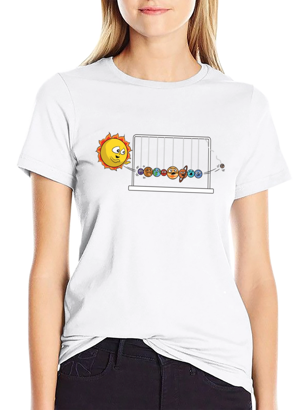 Planetary Newtons Cradle Graphic Tee