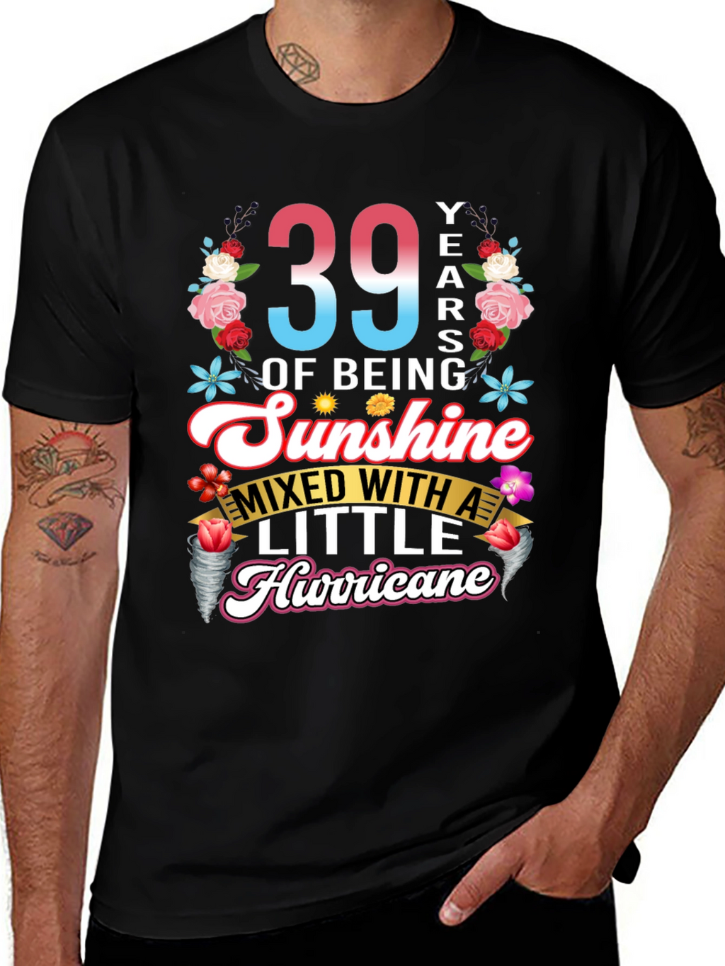 39 Years of Sunshine Hurricane T-Shirt
