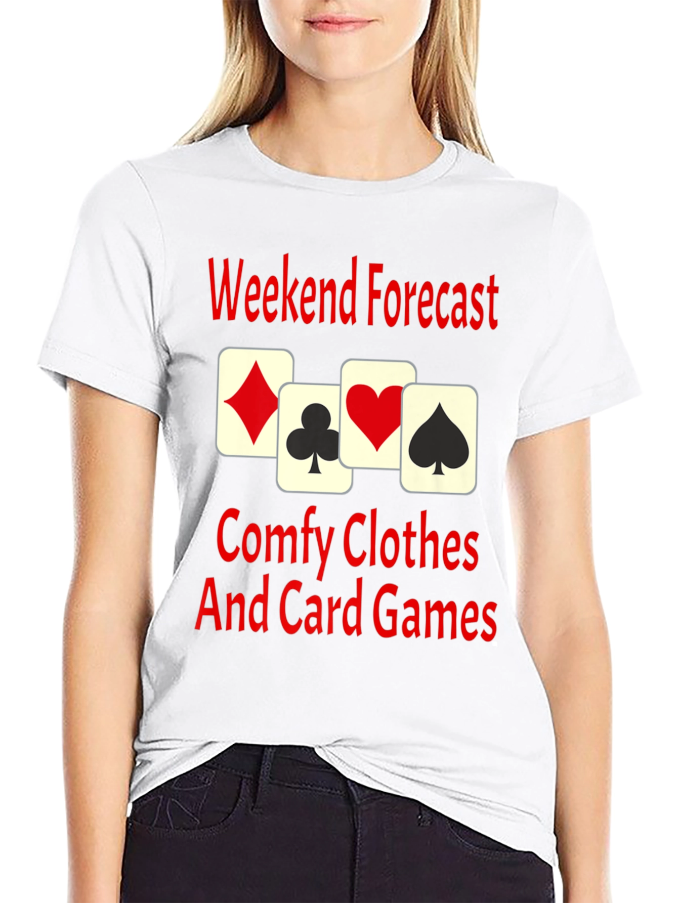 Weekend Forecast Card Games T-Shirt