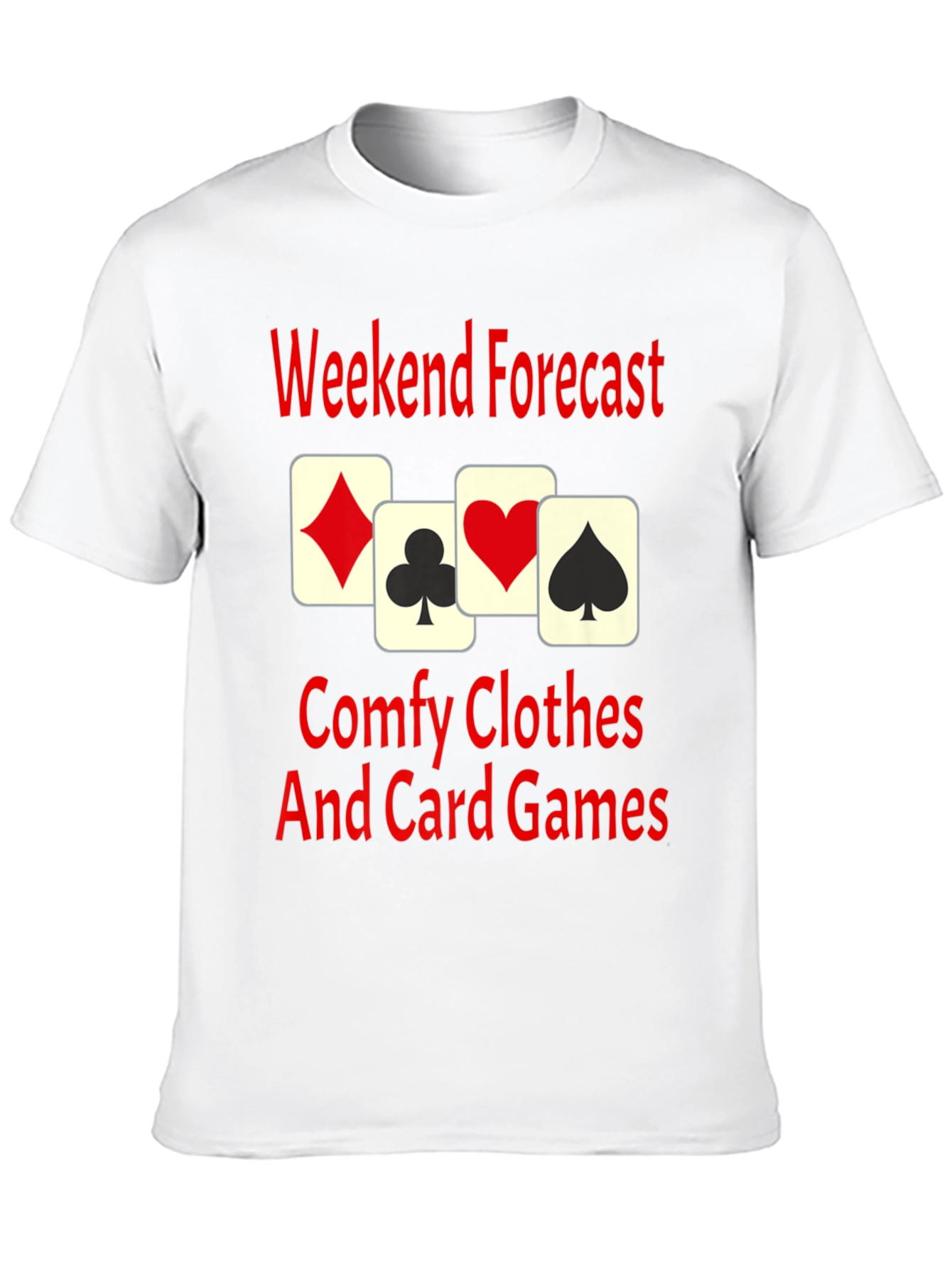 Weekend Forecast Card Games T-Shirt