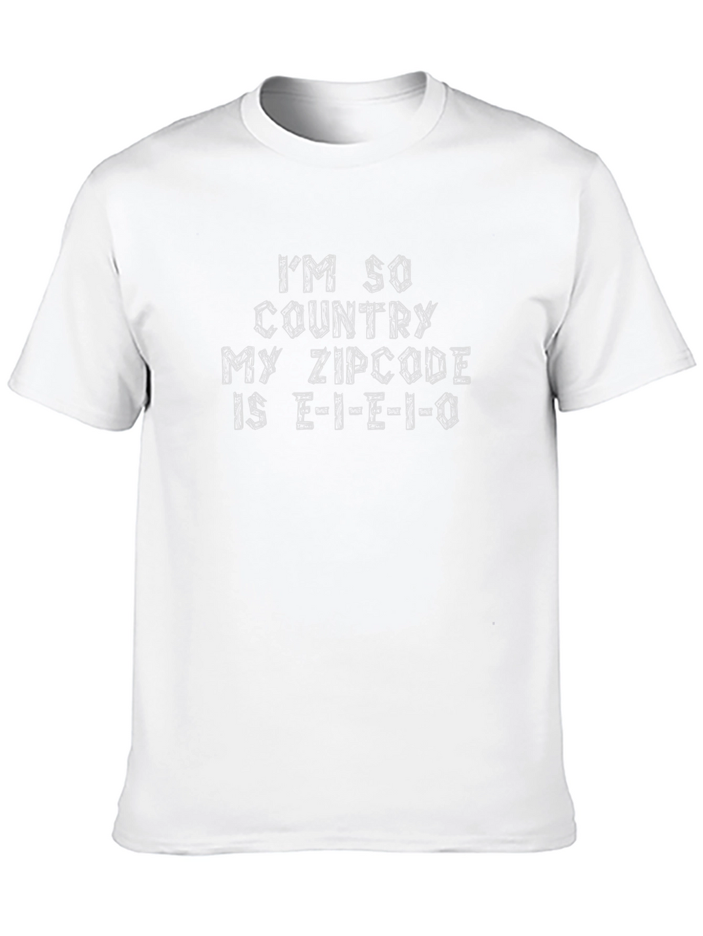 Country Zipcode T-Shirt - E-I-E-I-O Farm Tee