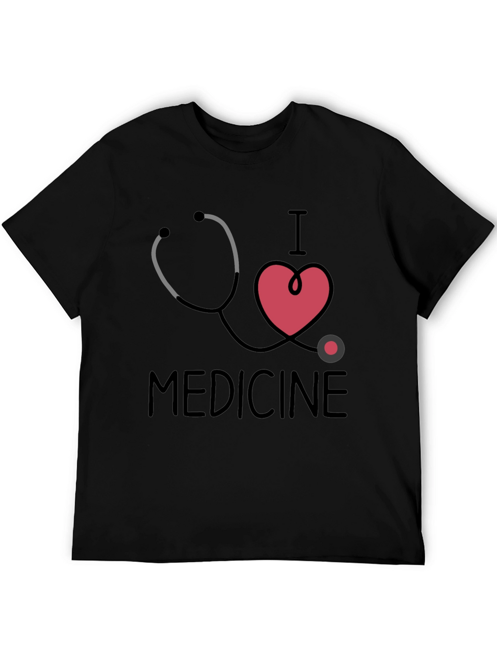 I Love Medicine Graphic T-Shirt - Black