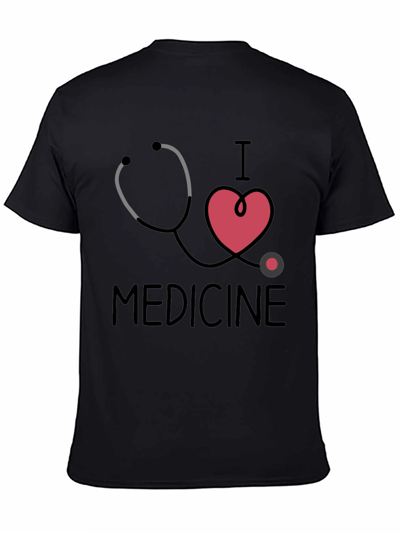 I Love Medicine Graphic T-Shirt - Black