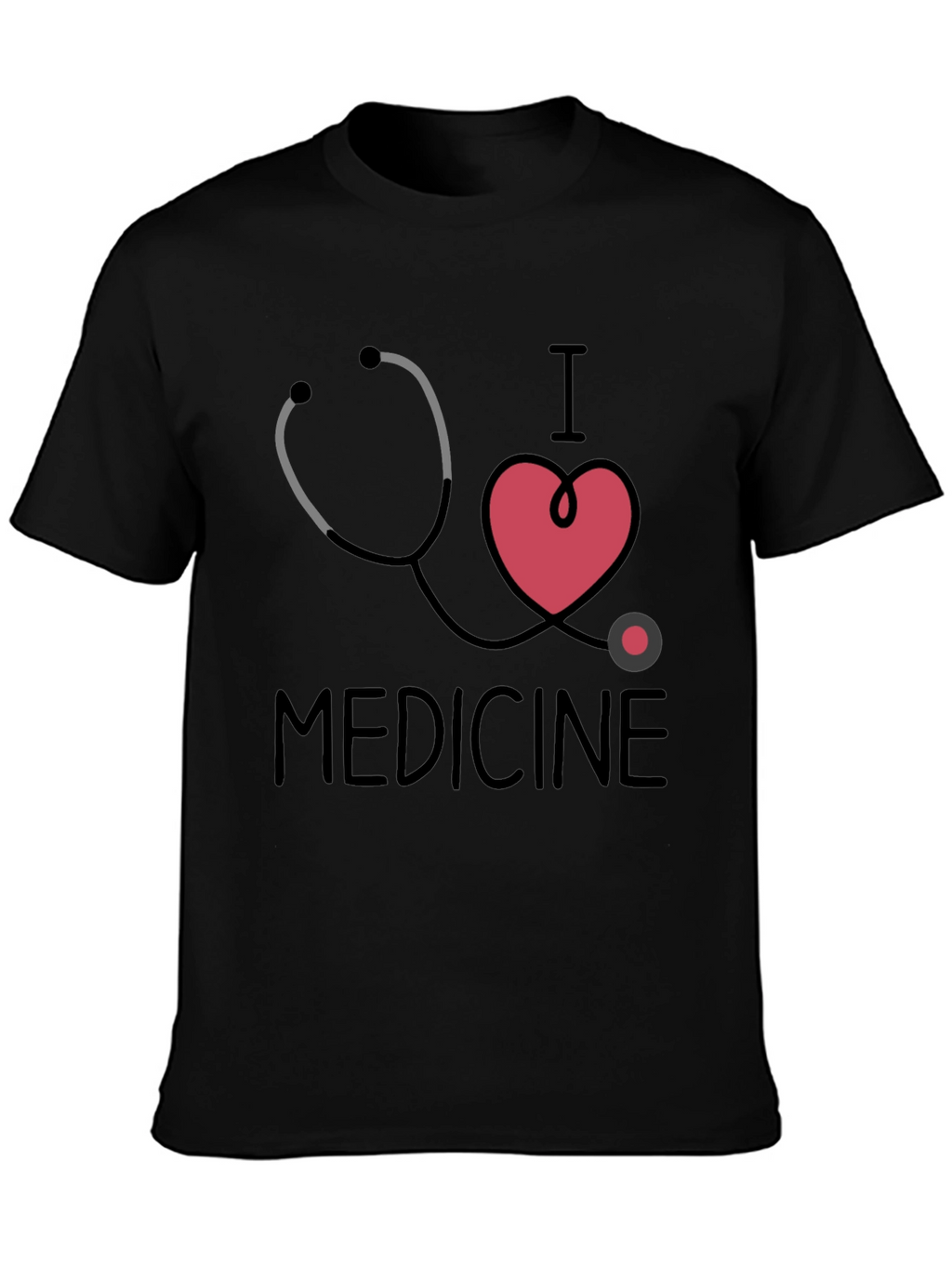I Love Medicine Graphic T-Shirt - Black