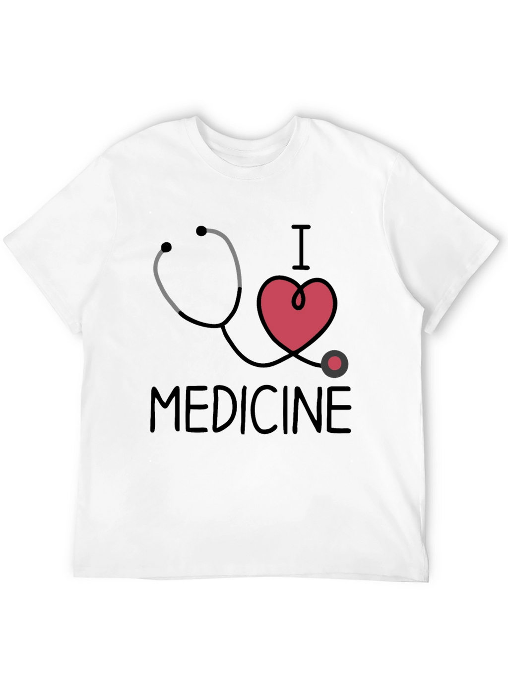 I Love Medicine Graphic T-Shirt - Black