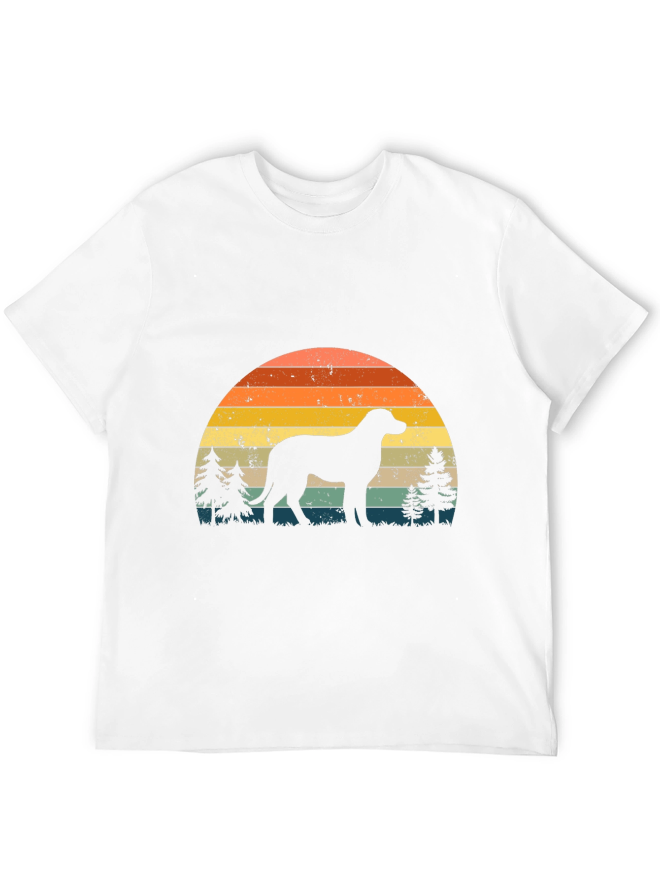 Retro Dog Silhouette Graphic Tee