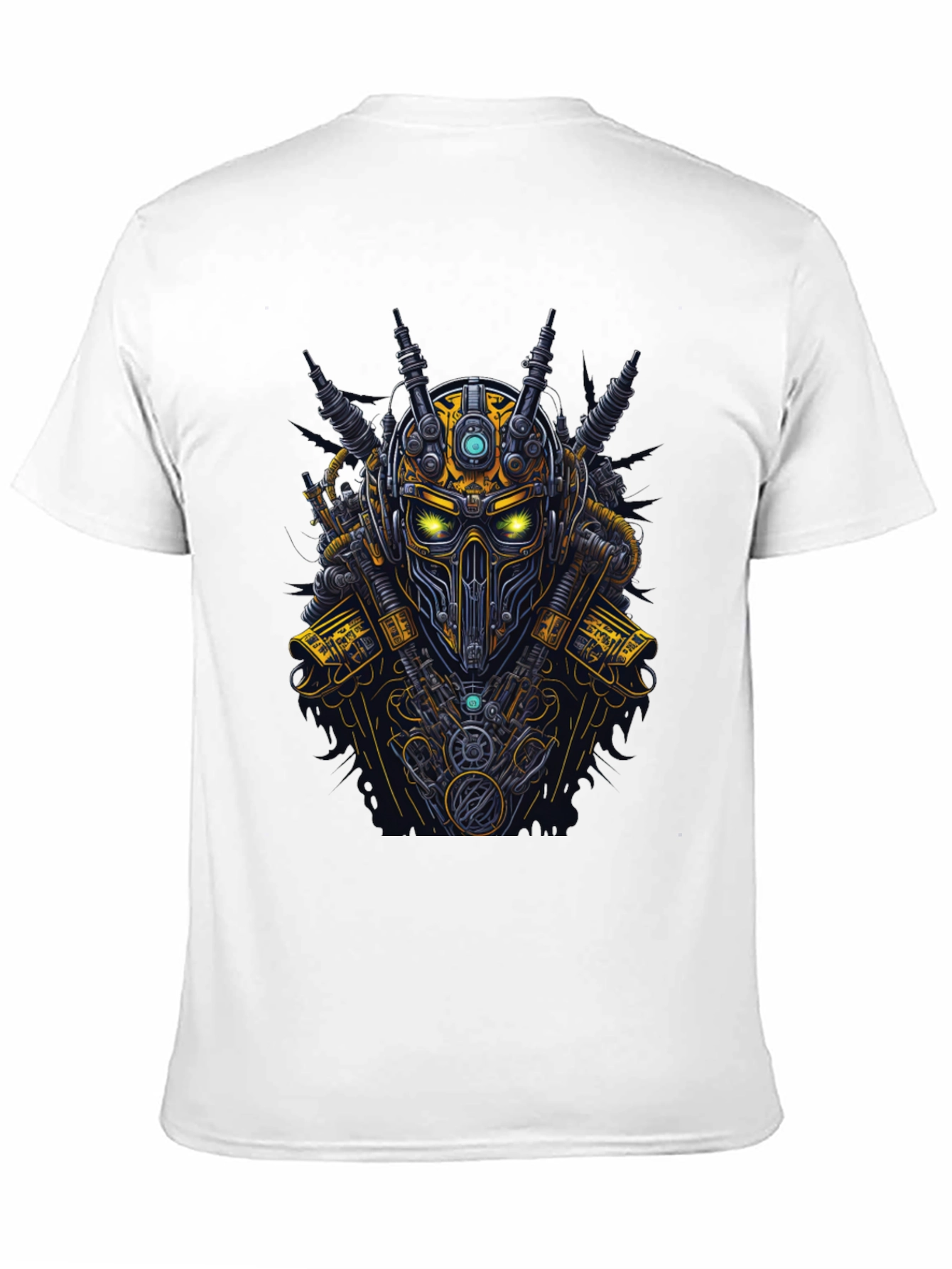 Steampunk Robot Graphic Tee - Black