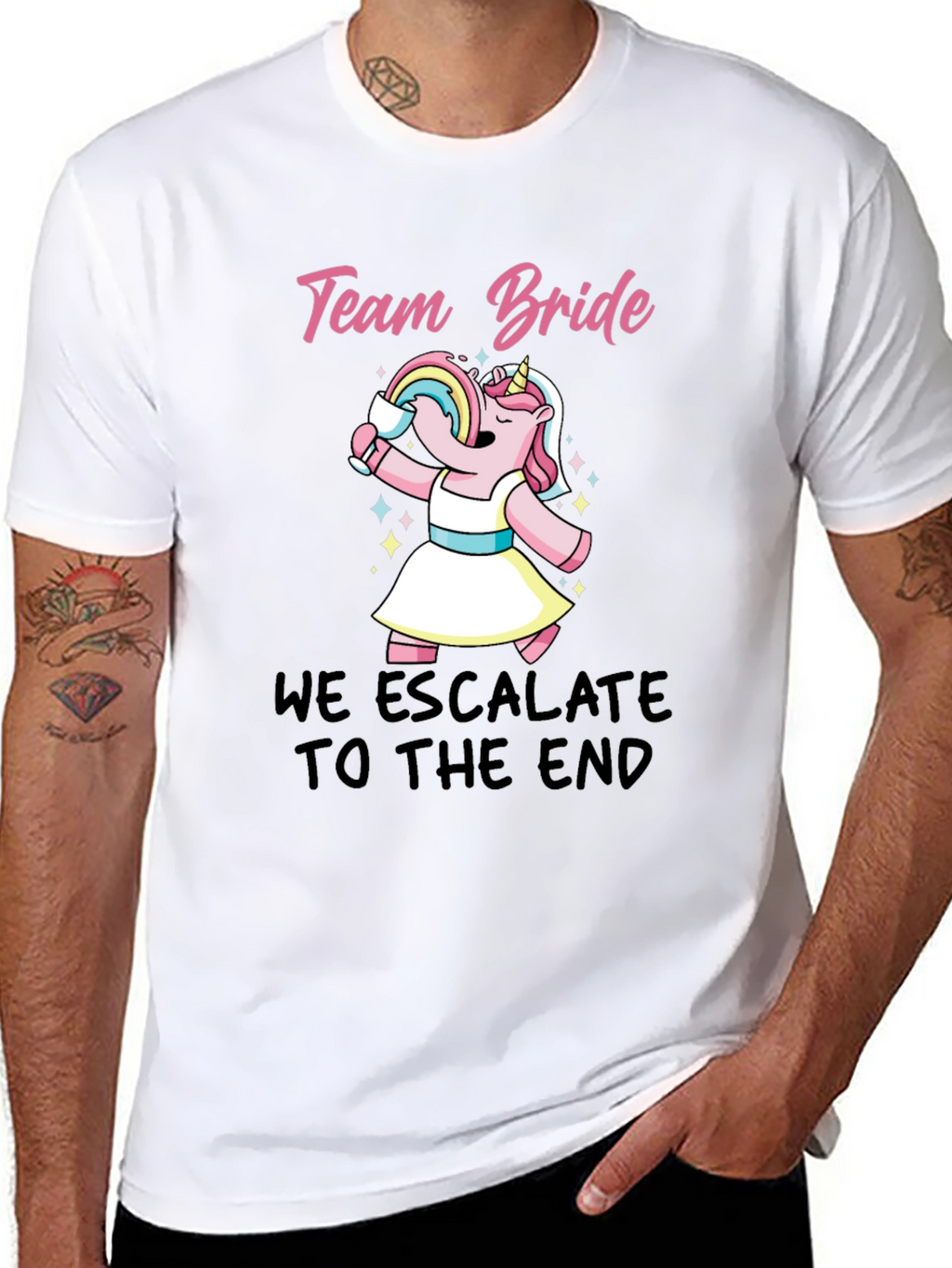 Team Bride Unicorn Party T-Shirt