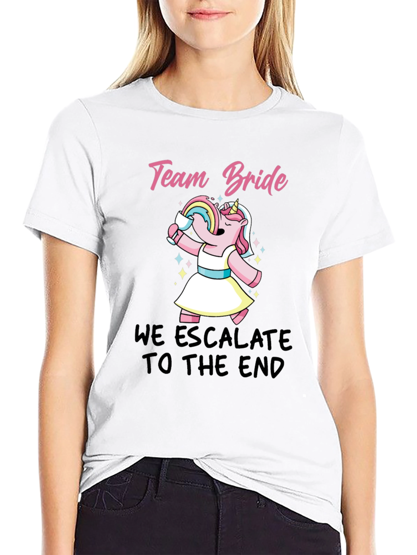 Team Bride Unicorn Party T-Shirt