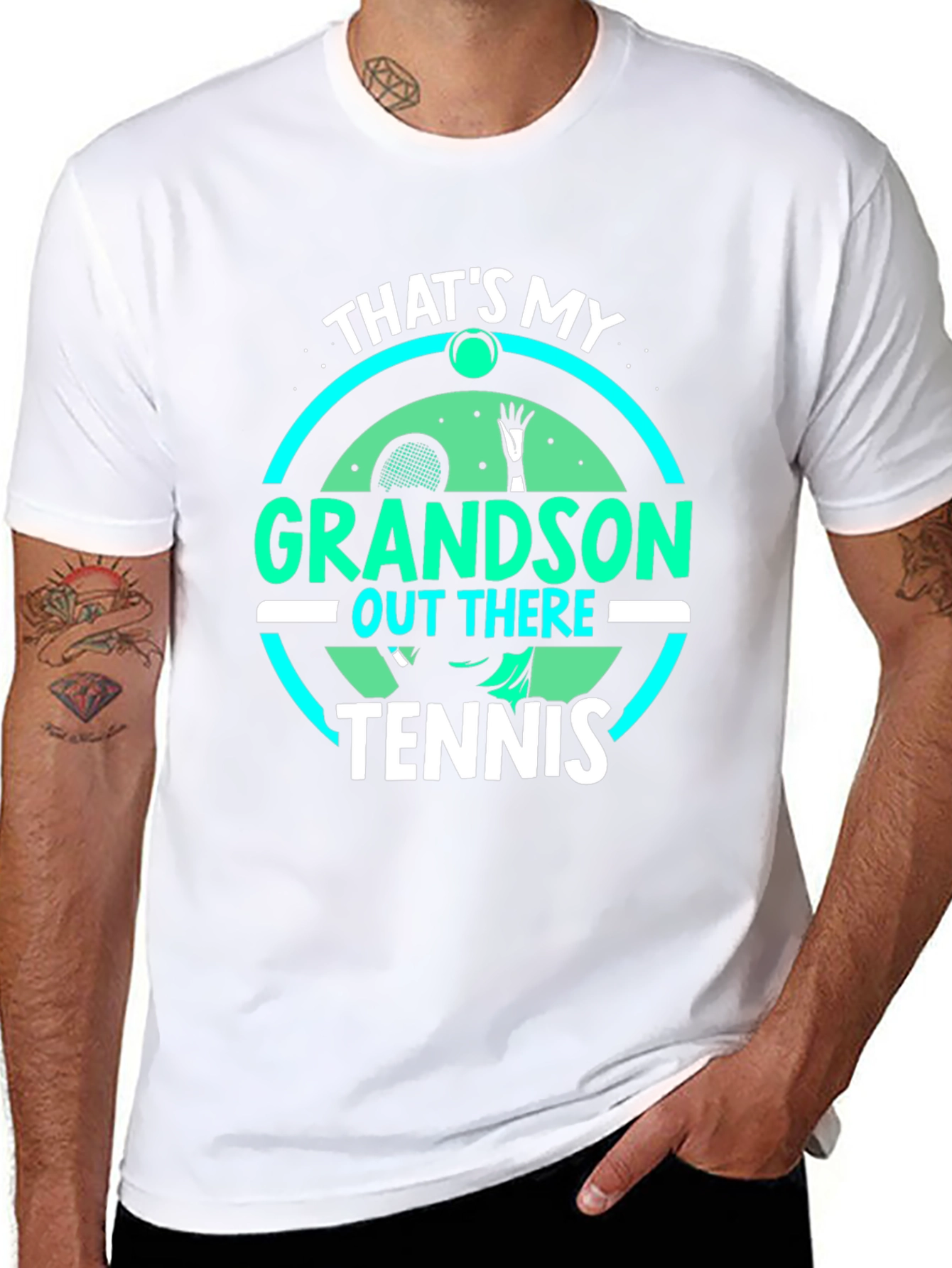 Thats My Grandson Tennis T-Shirt