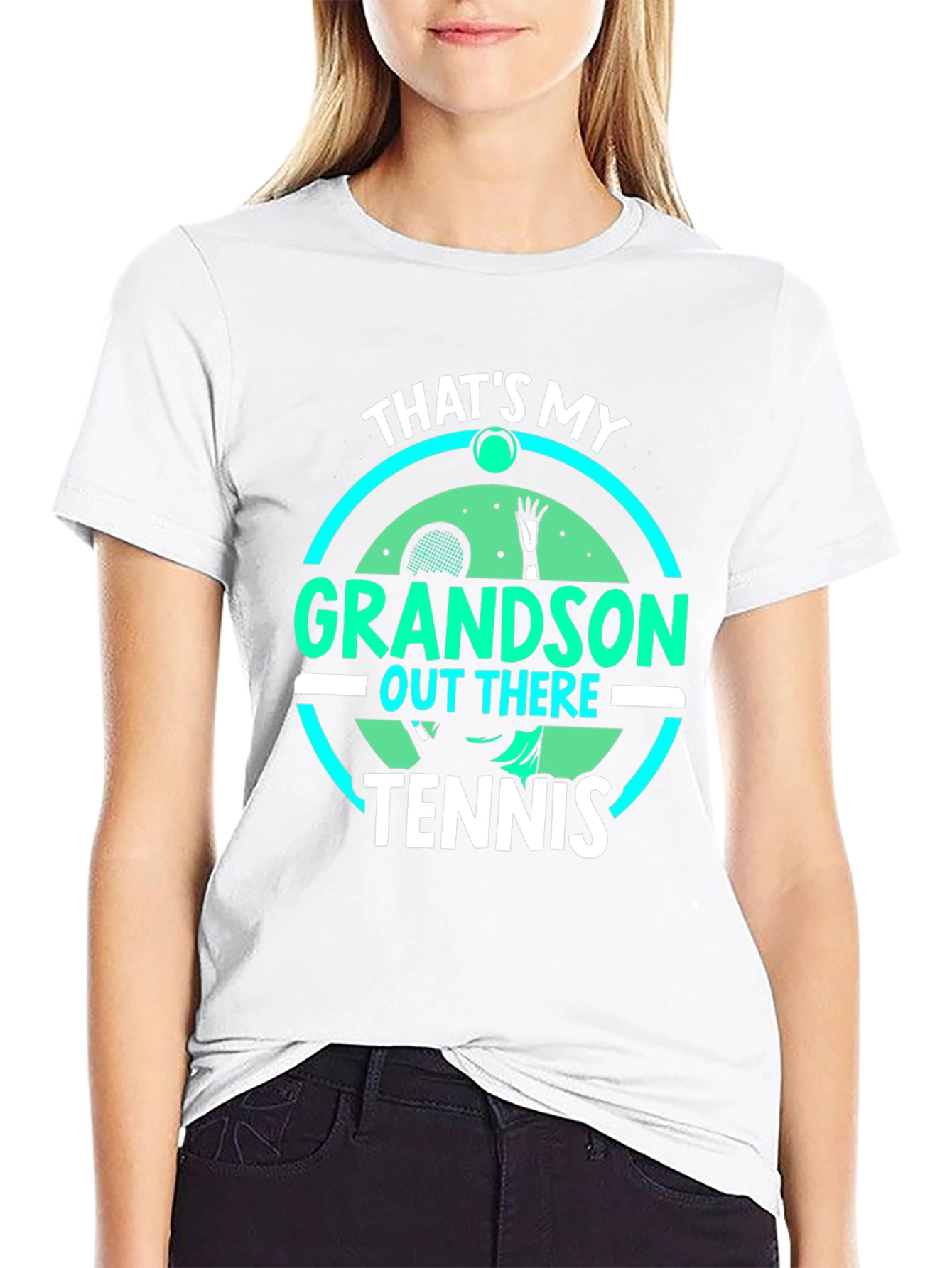 Thats My Grandson Tennis T-Shirt