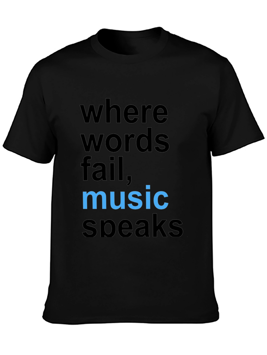 Music Speaks Graphic Tee - Stylish Cotton Comfort