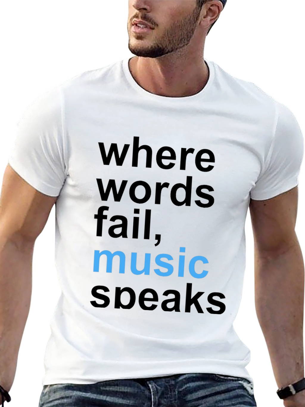 Music Speaks Graphic Tee - Stylish Cotton Comfort