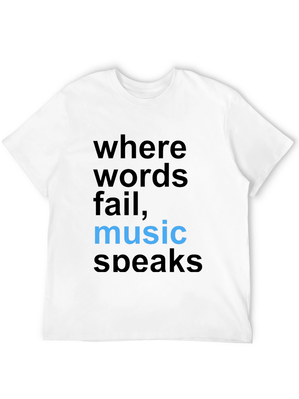 Music Speaks Graphic Tee - Stylish Cotton Comfort