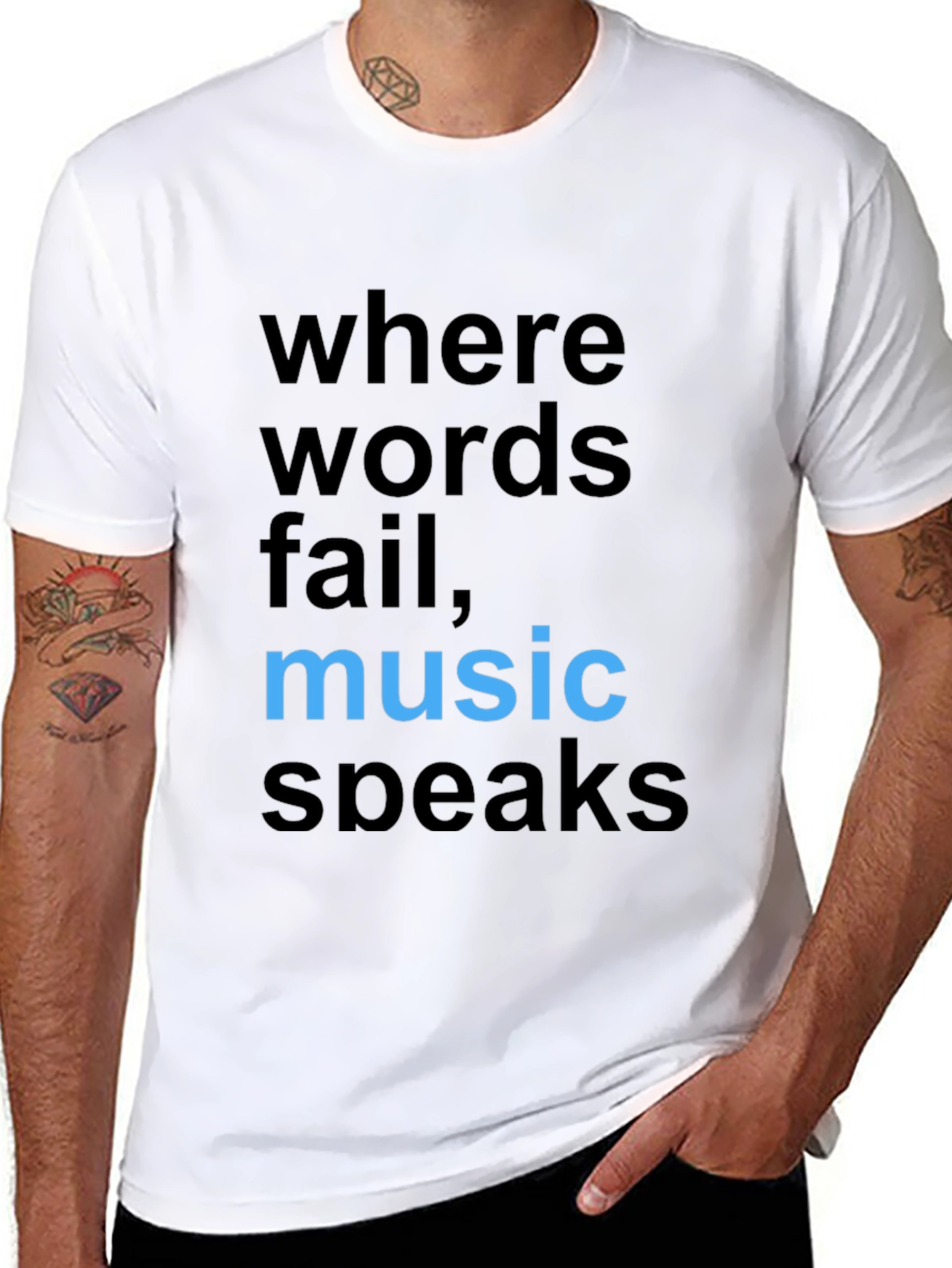 Music Speaks Graphic Tee - Stylish Cotton Comfort