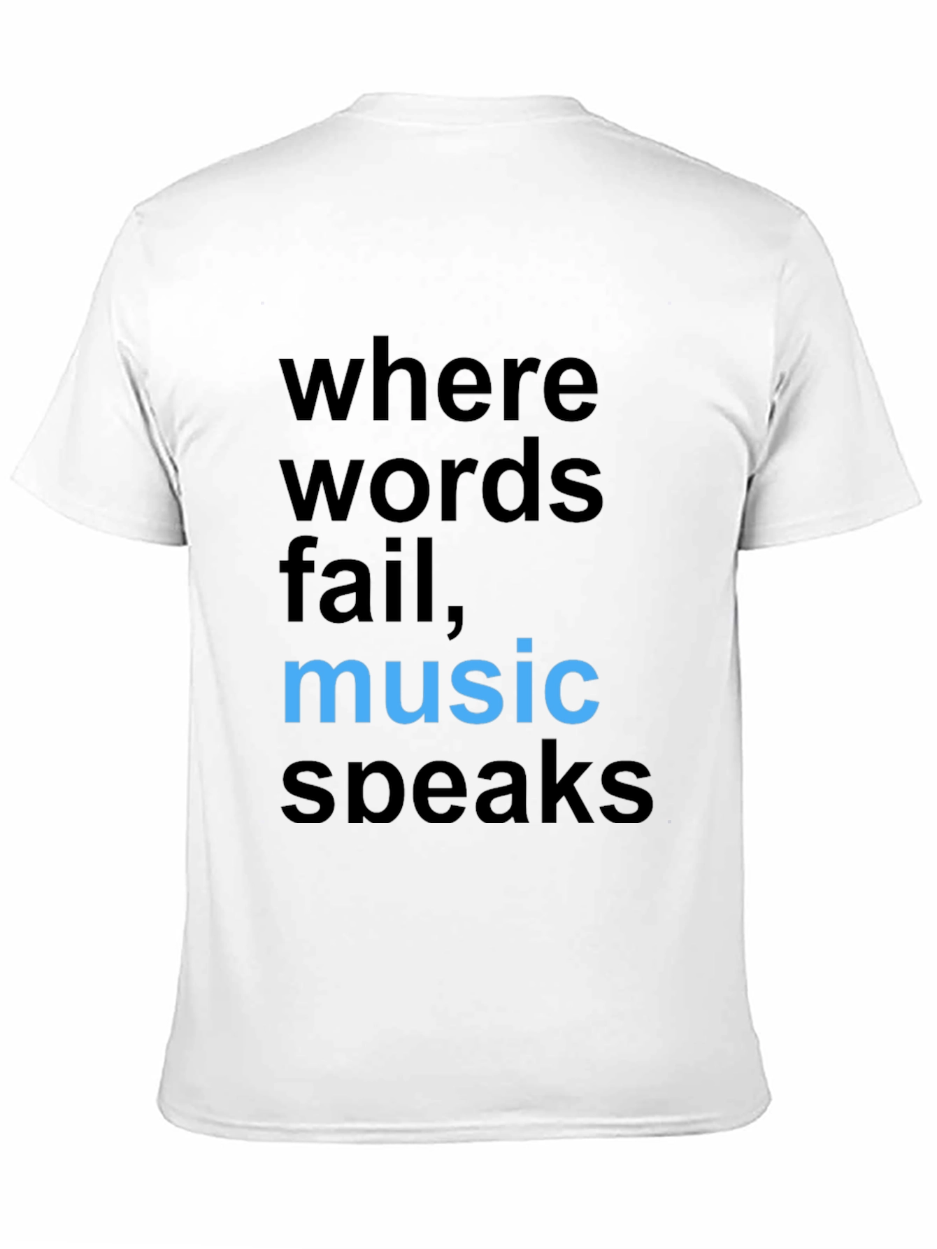 Music Speaks Graphic Tee - Stylish Cotton Comfort
