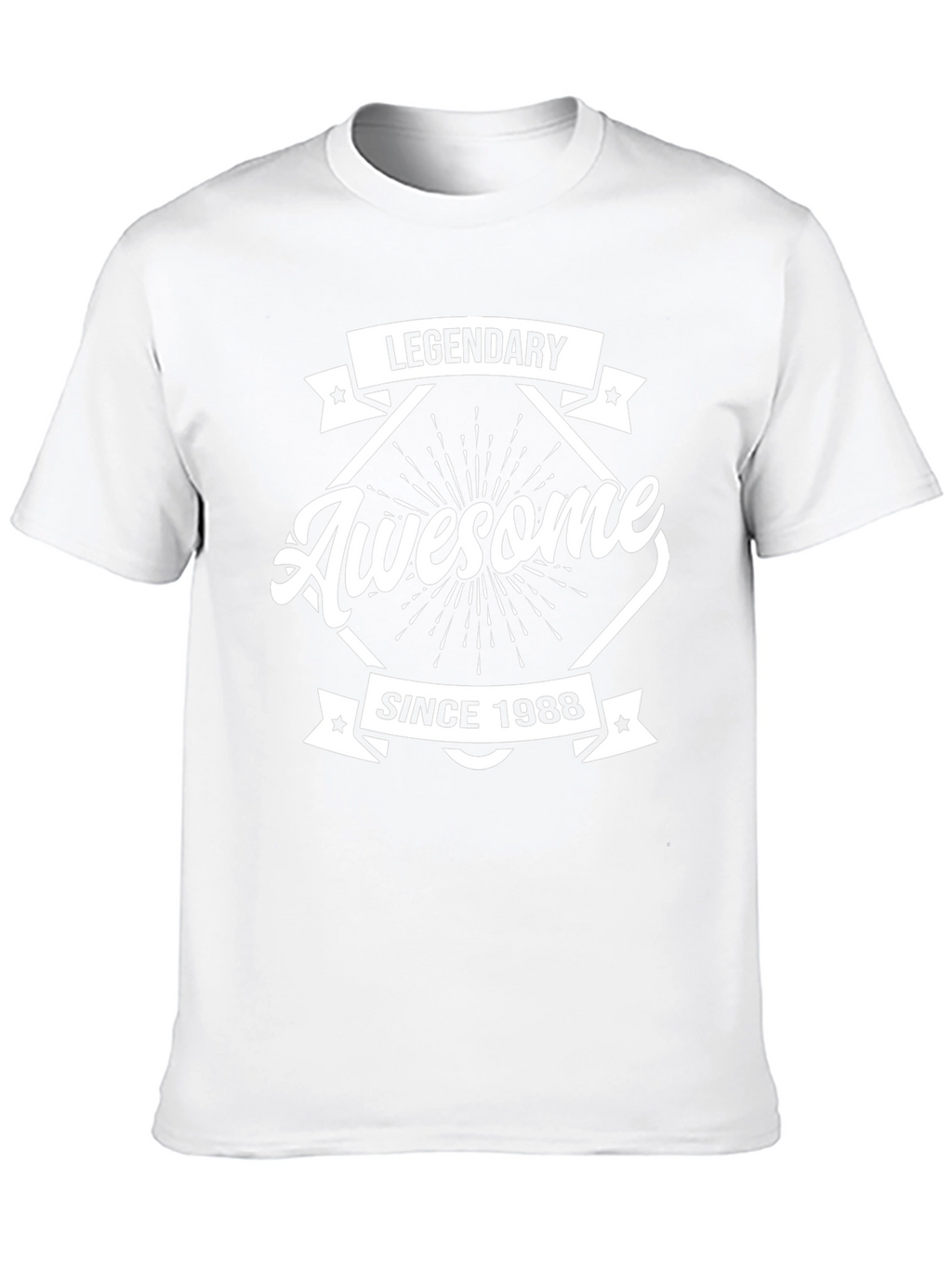 Legendary Awesome Since 1988 Black Graphic T-Shirt
