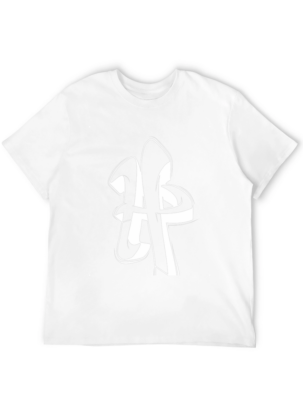 Modern Black T-Shirt with Abstract Graphic
