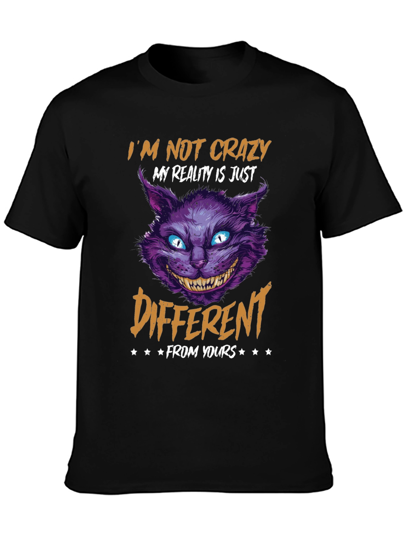 Crazy Cat T-Shirt - Alice in Wonderland Cheshire Cat Tee