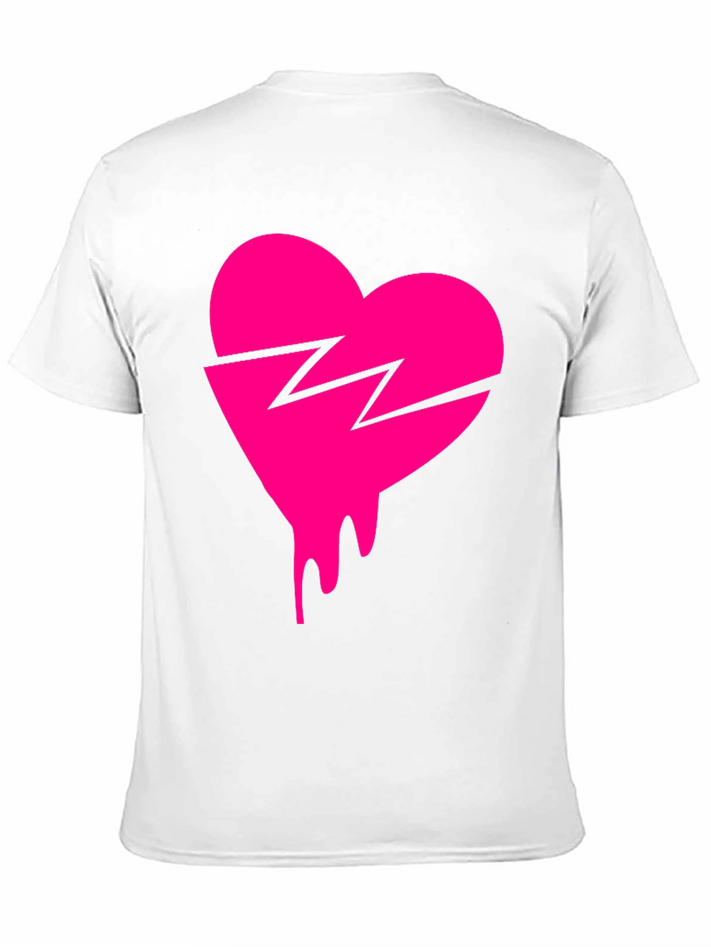Broken Heart Drip Graphic Tee - Trendy Streetwear