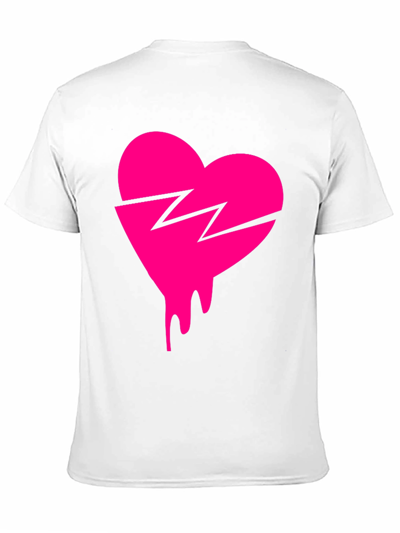 Broken Heart Drip Graphic Tee - Trendy Streetwear