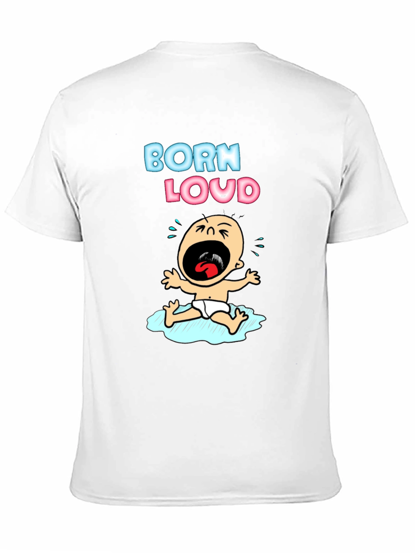 Born Loud Graphic T-Shirt - Black Cotton Tee
