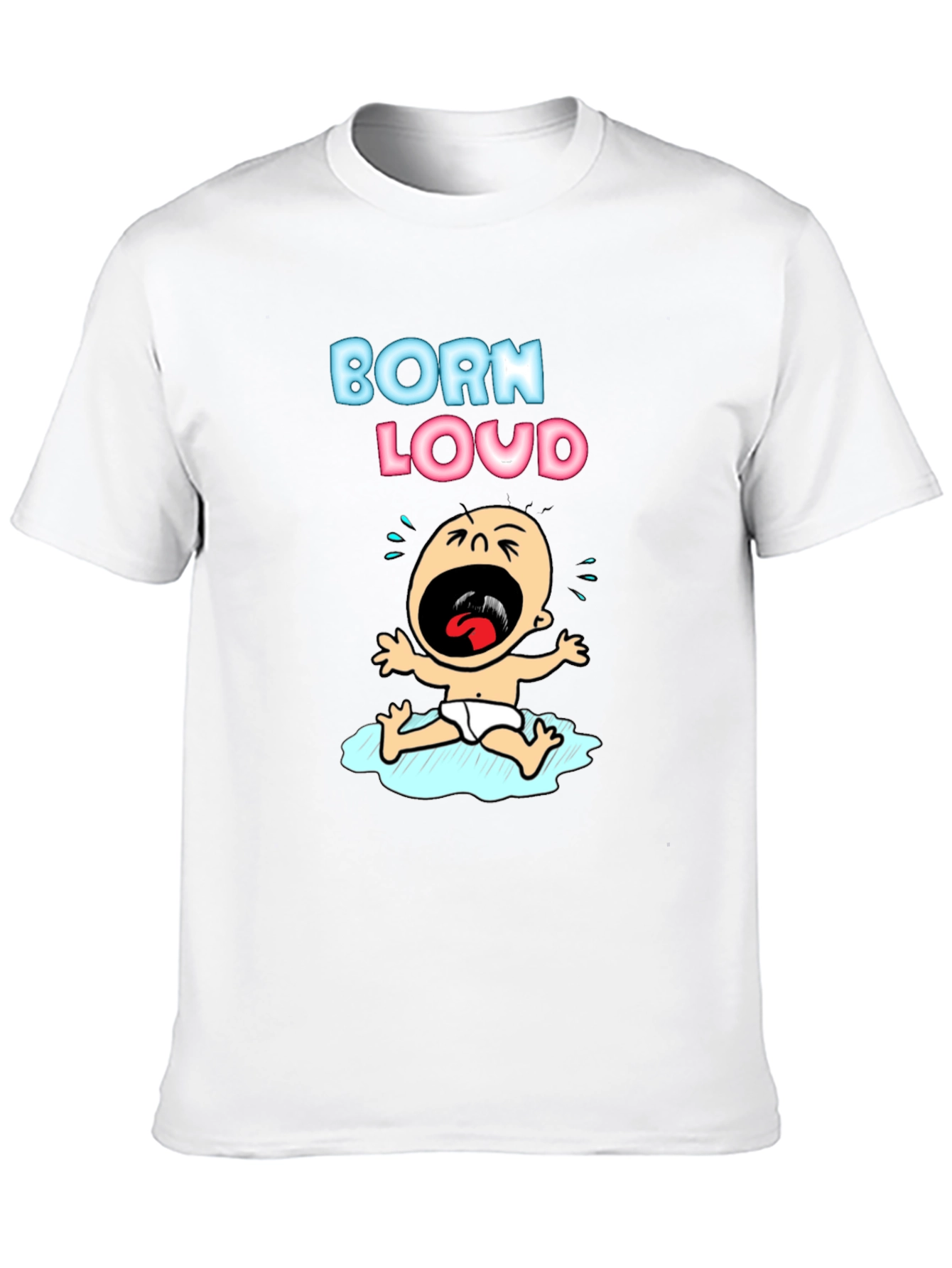 Born Loud Graphic T-Shirt - Black Cotton Tee