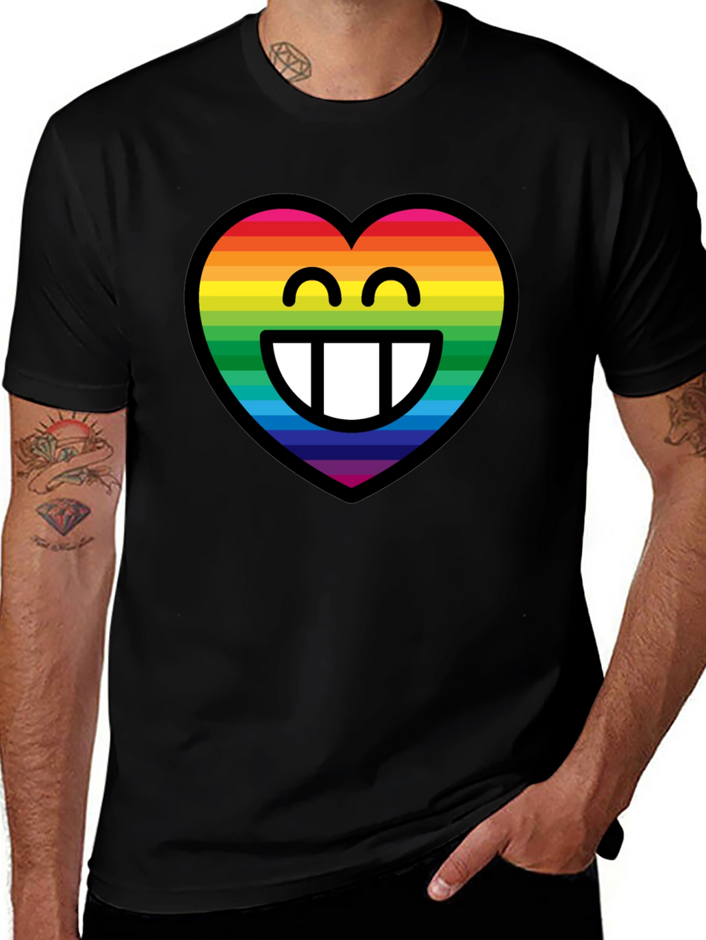 Rainbow Heart Emoji T-Shirt