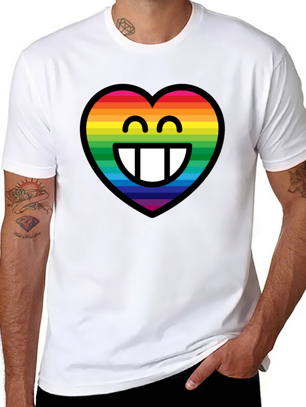 Rainbow Heart Emoji T-Shirt