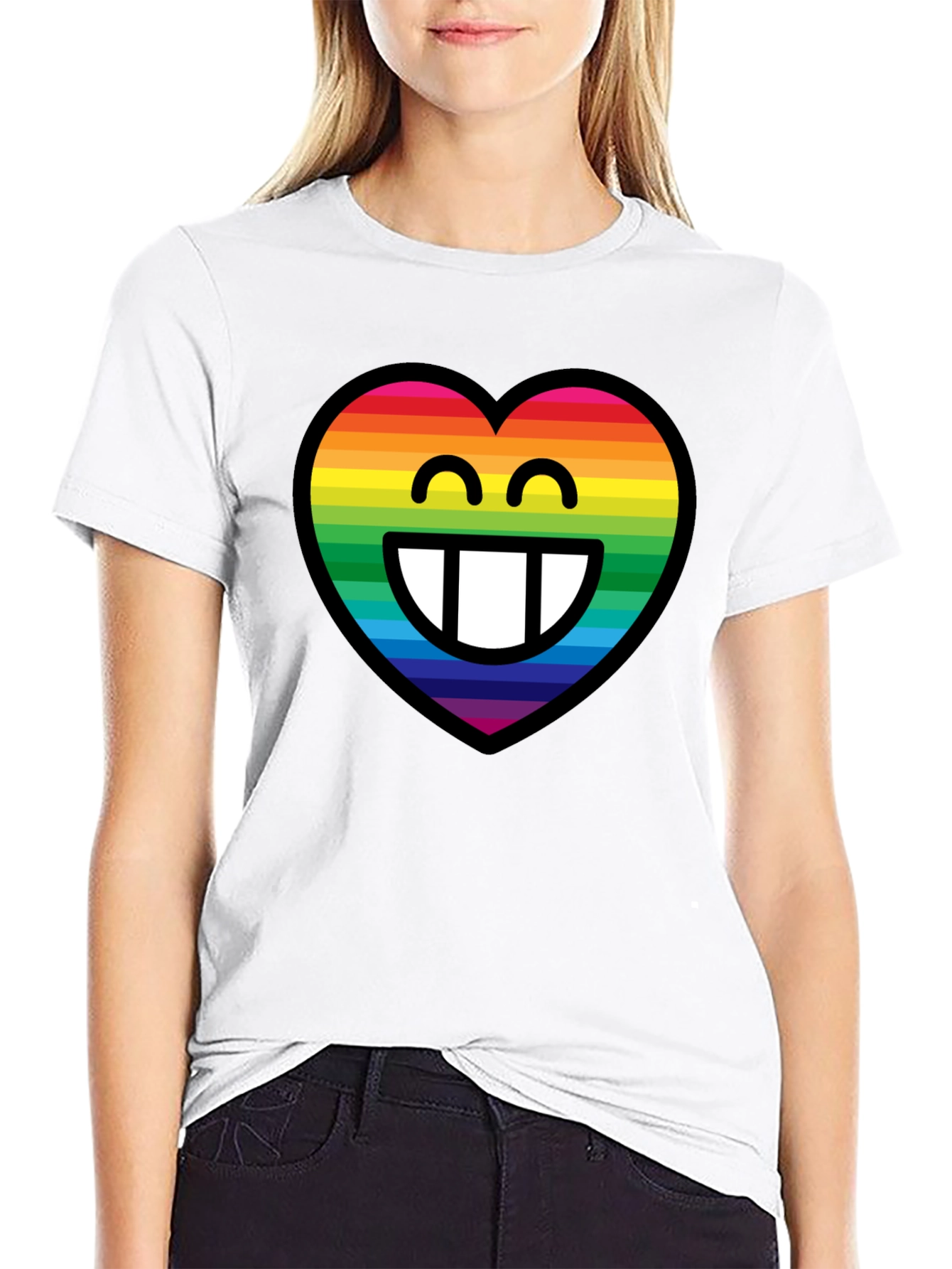 Rainbow Heart Emoji T-Shirt