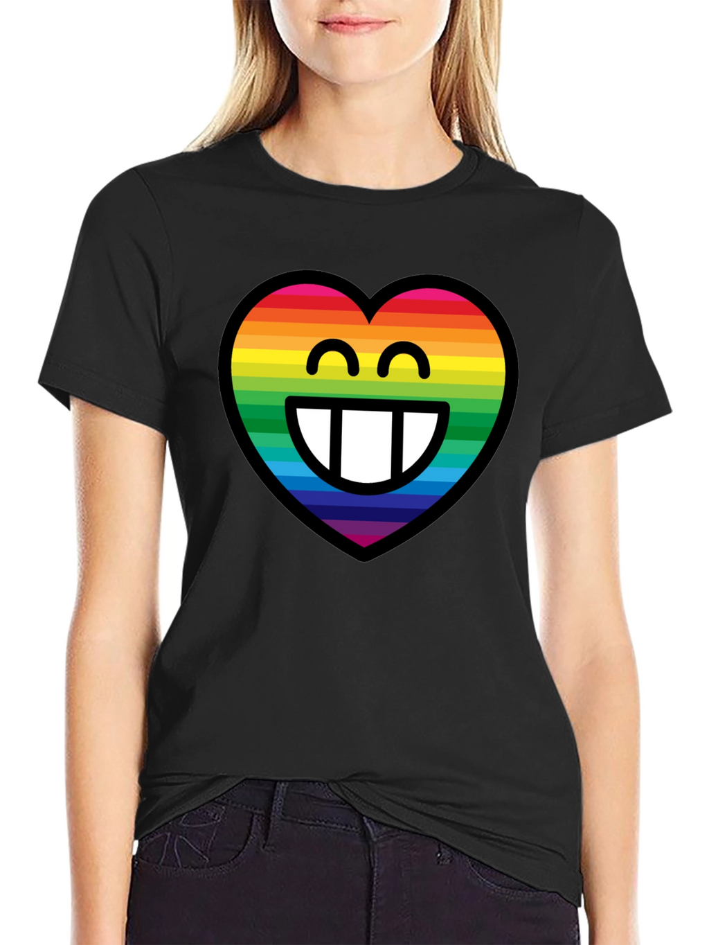 Rainbow Heart Emoji T-Shirt