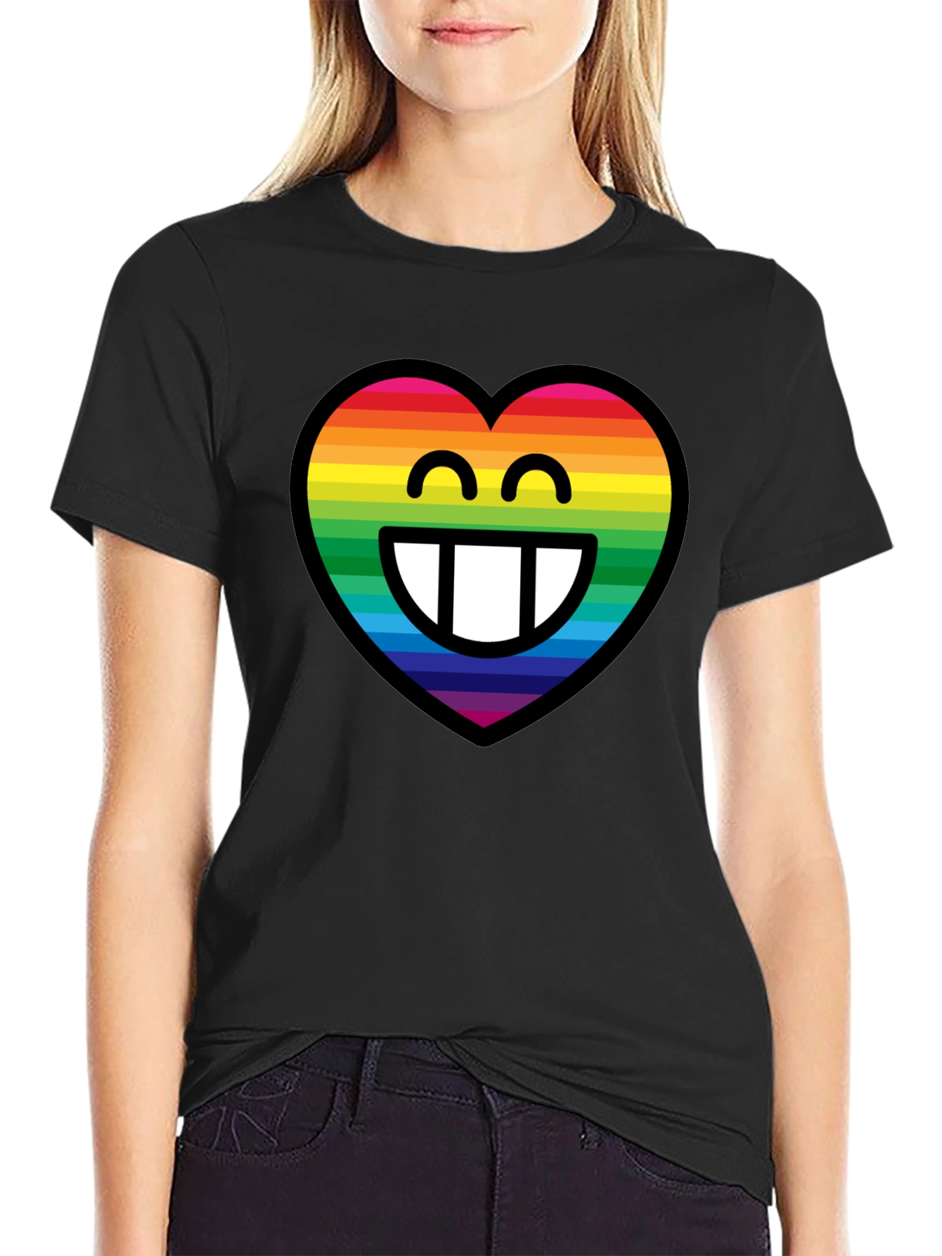 Rainbow Heart Emoji T-Shirt