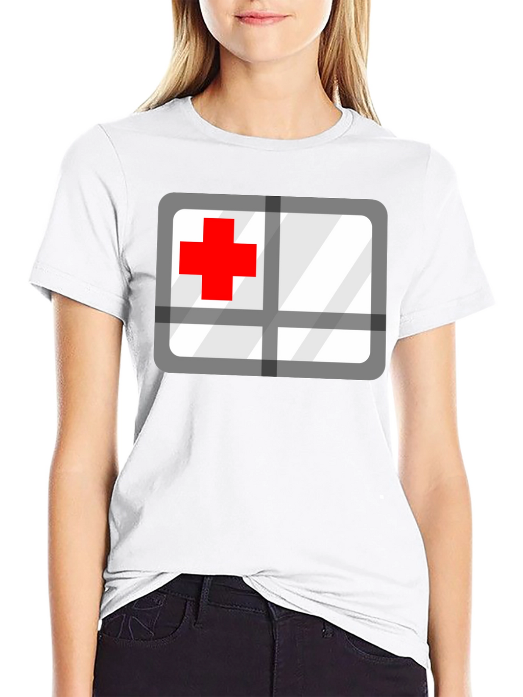 Red Cross Graphic T-Shirt - Medical Supporter Tee