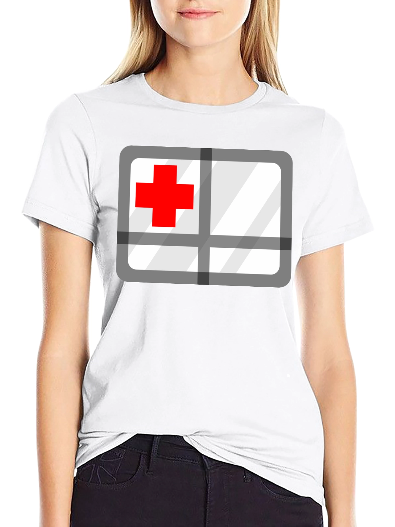 Red Cross Graphic T-Shirt - Medical Supporter Tee