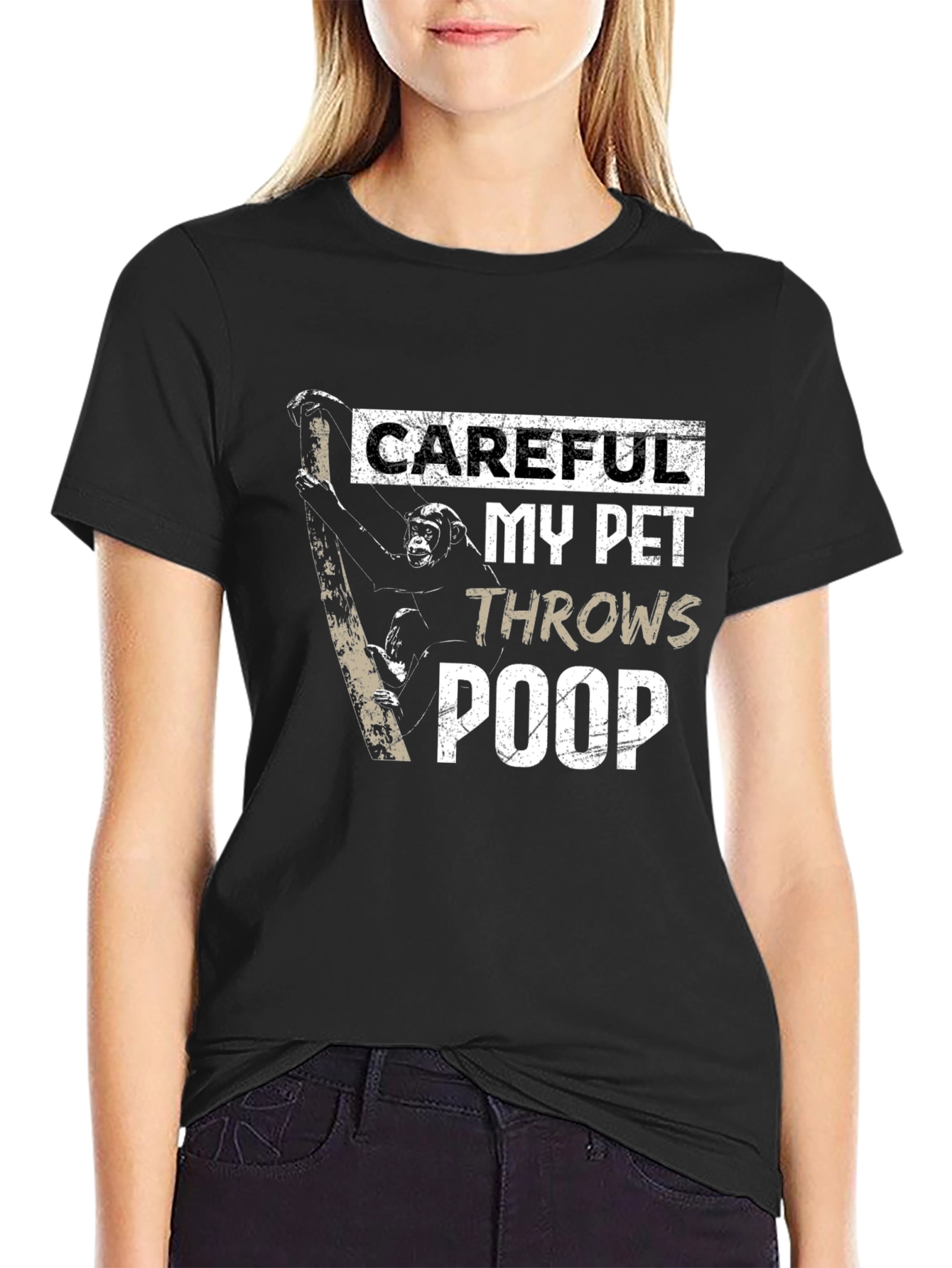 Careful My Pet Throws Poop T-Shirt